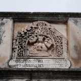 Sotto la figura � incisa una scritta ottocentesca che fa riferimento ad alcuni lavori eseguiti da Giuseppe Lamparelli, membro della famiglia terlizzese che fu custode del complesso religioso
